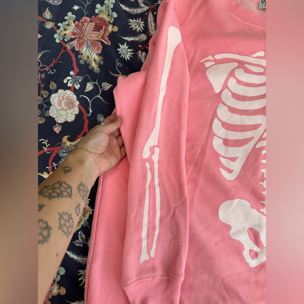 Wild Fox Couture Skeleton X-Ray Crew Neck - Picture 7 of 14